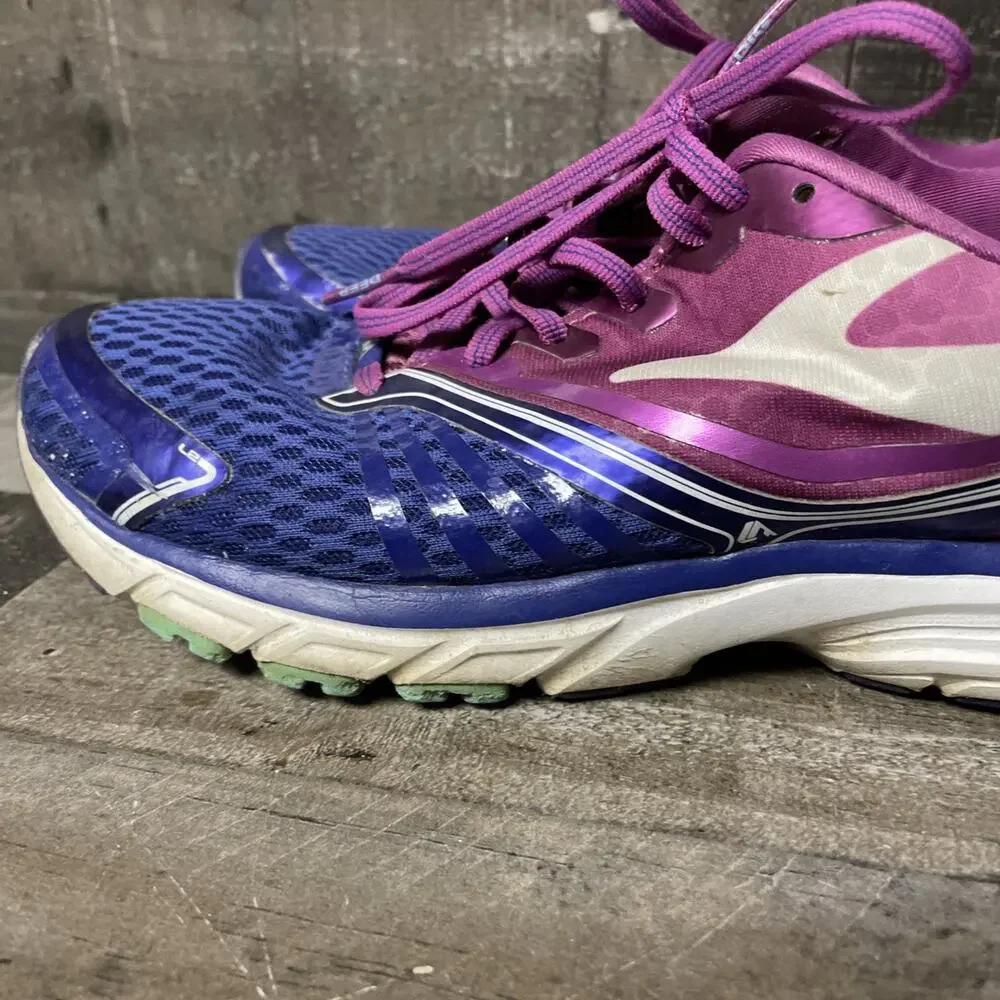 Brooks Launch 9 Lightweight Breathable Running Shoe Blue/Purple/White Womens 9
